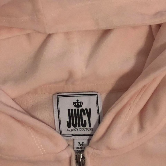 Juicy Couture Light Pink Zip-Up Hoodie - Picture 2 of 4